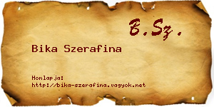 Bika Szerafina névjegykártya